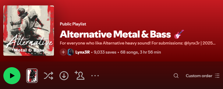 Alternative Metal & Bass — 9,033 followers