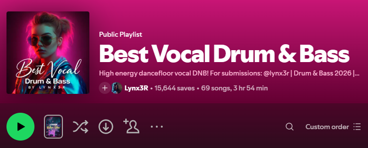 Best Vocal Drum & Bass — 15,644 followers